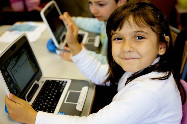 student with laptop
